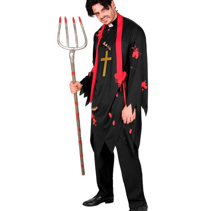 Disfraz de Halloween de Sacerdote Zombi para Hombre