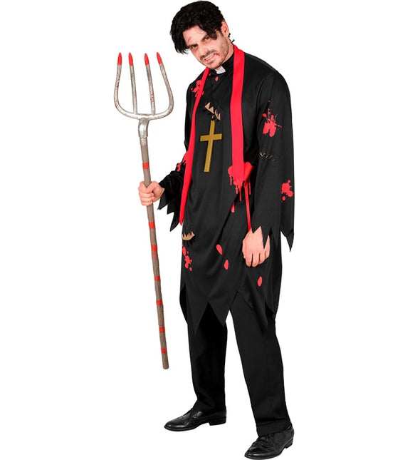 Disfraz de Halloween de Sacerdote Zombi para Hombre