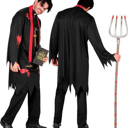 Disfraz de Halloween de Sacerdote Zombi para Hombre