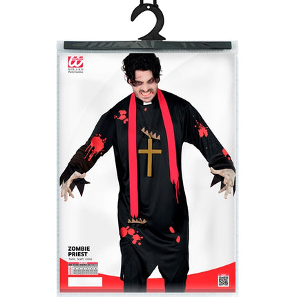 Disfraz de Halloween de Sacerdote Zombi para Hombre