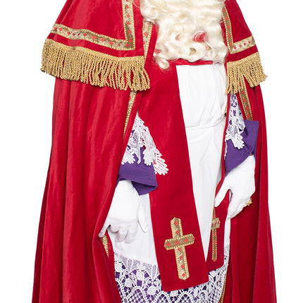 Traje Sinterklaas Algodón Terciopelo 4 piezas