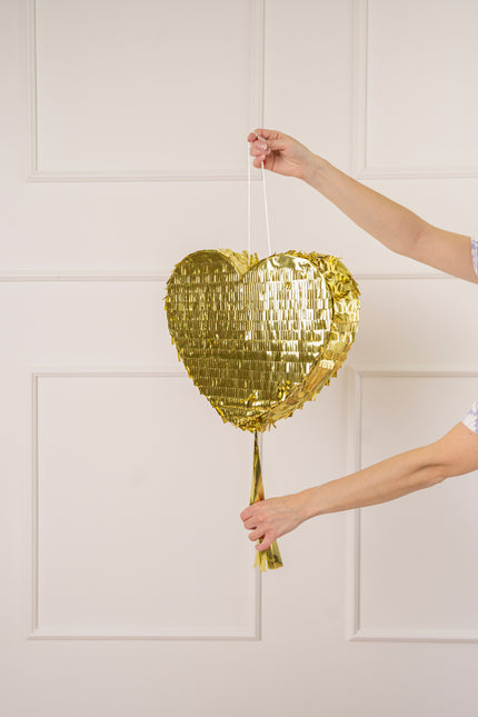 Piñata Corazón Oro 36cm