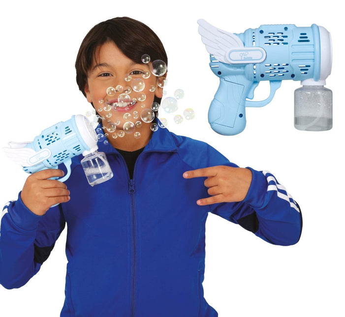 Blauwe Bellenblaas Machine 19cm van Fiestas Guirca koop je bij Partywinkel