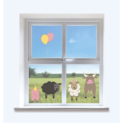 Boerderij Raamsticker 5st van Riethmueller koop je bij Partywinkel