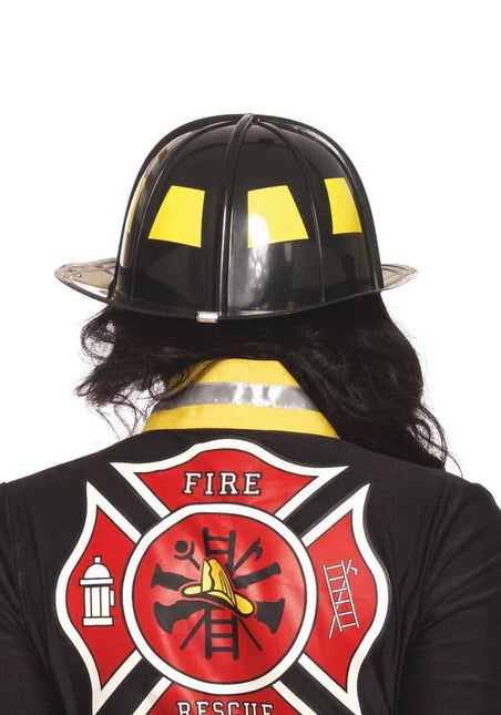Brandweer Helm Zwart Fire Chief van Leg Avenue koop je bij Partywinkel