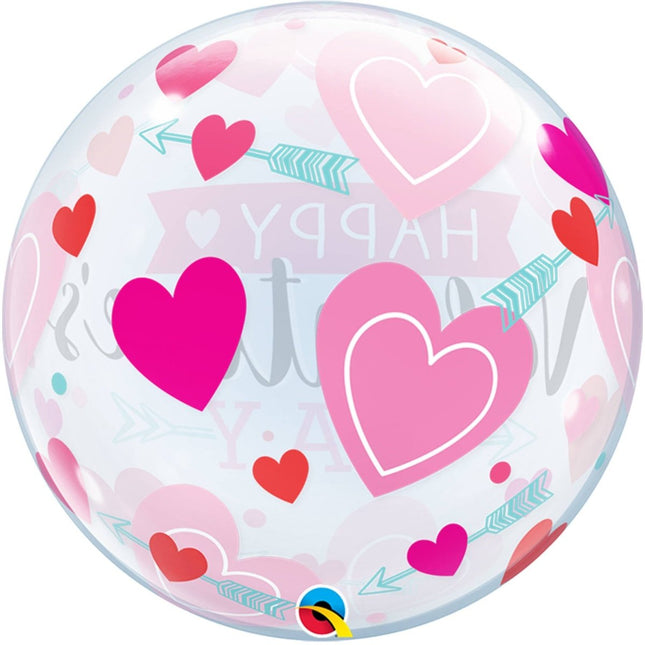 Valentijnsdag Helium Ballon Happy Valentines Day van Folat koop je bij Partywinkel