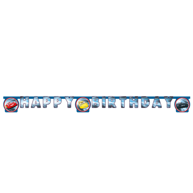Cars Letterslinger Happy Birthday van Procos koop je bij Partywinkel