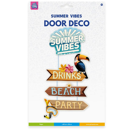 Señal de puerta de color Summer Vibes 60cm