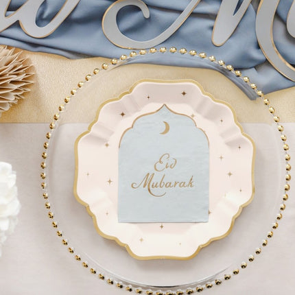 Eid Mubarak Servetten 23cm 12st van Partydeco koop je bij Partywinkel