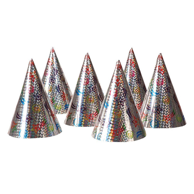 Feesthoedjes Gekleurd 6st van Boland koop je bij Partywinkel