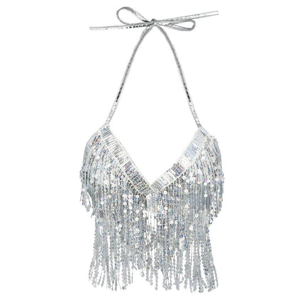 Festival Top Zilver Dames Franjes van Boland koop je bij Partywinkel