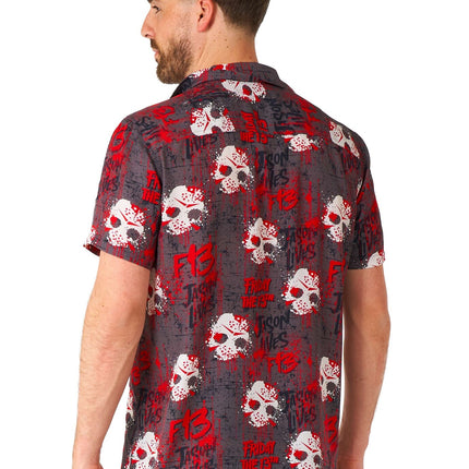 Viernes 13 Camisa Manga Corta Hombre <tc>OppoSuits</tc>