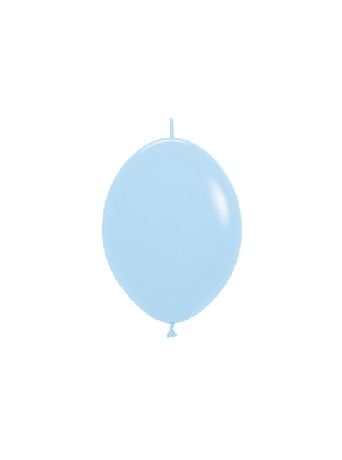 Globos Azul Mate Pastel 15cm 50pcs