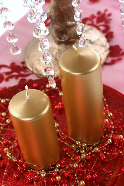 Vela Blunt Oro Metálico 15cm