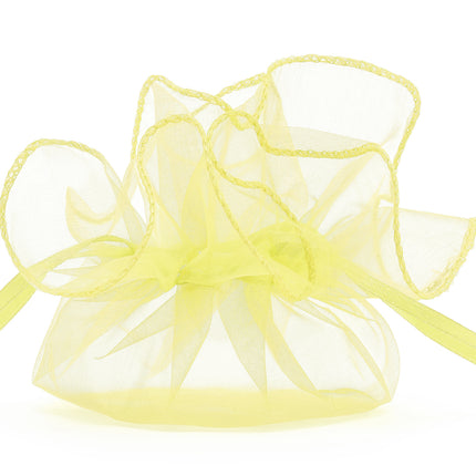 Bolsas de Organza Amarillo Claro 26cm 20ud
