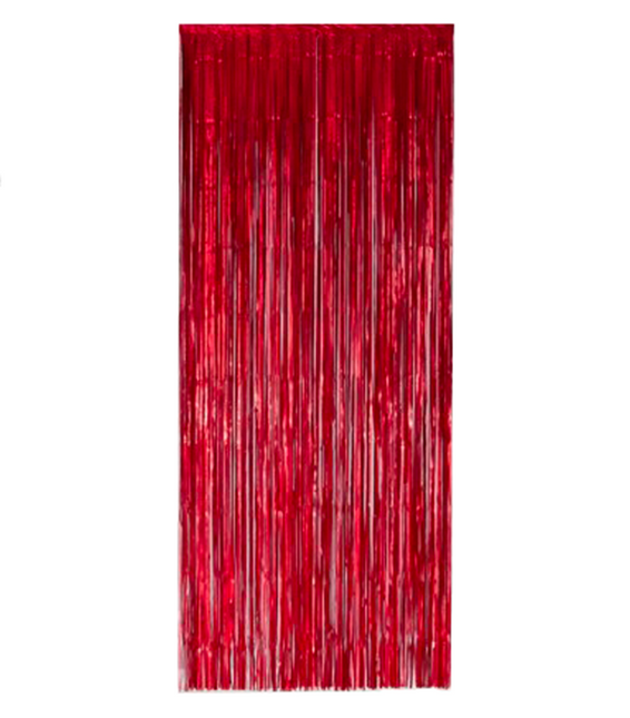 Cortina roja para puertas Film 2,4m