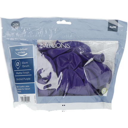 Globos Morados Orquídea Morada 33cm 50pcs