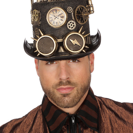 Sombrero Steampunk Con Luz