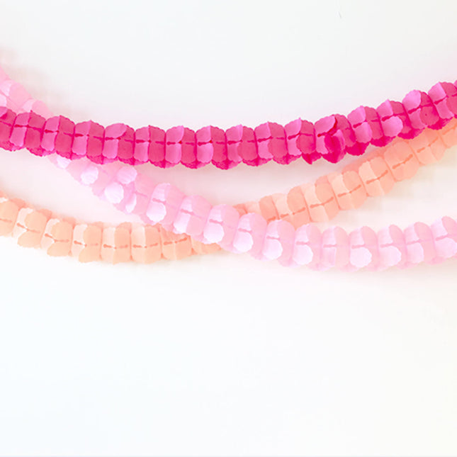 Guirnalda rosa 3m 3uds