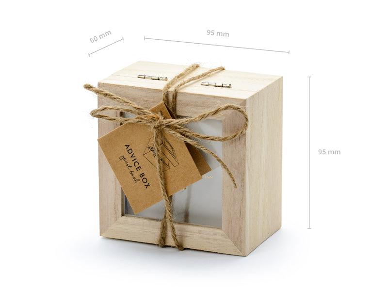 Caja para tarjetas de boda 9,5 cm