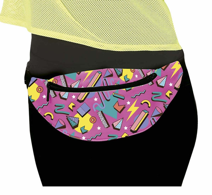 Bolso de cadera rosa años 80