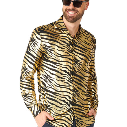 Camisa Tigre Oro Hombre <tc>OppoSuits</tc>