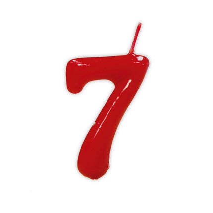 Vela Roja 7 Años 5,5cm