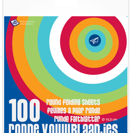 Hojas Redondas Plegadas 15cm 100uds.