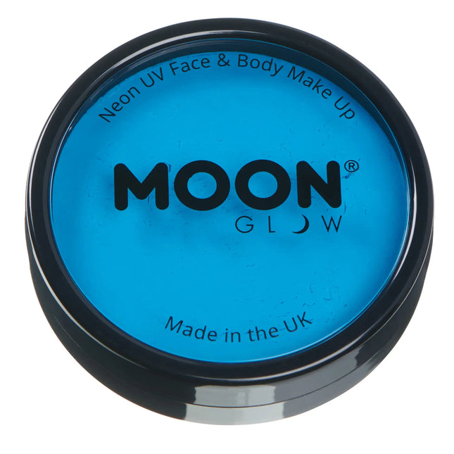 Moon Glow Neon UV Pro Pintura Facial Azul Intenso 36g