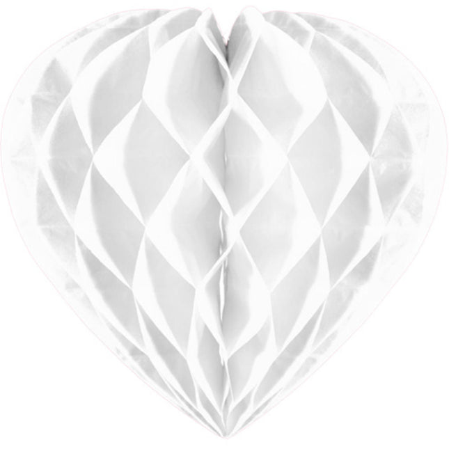 Panal Corazón Blanco 30cm