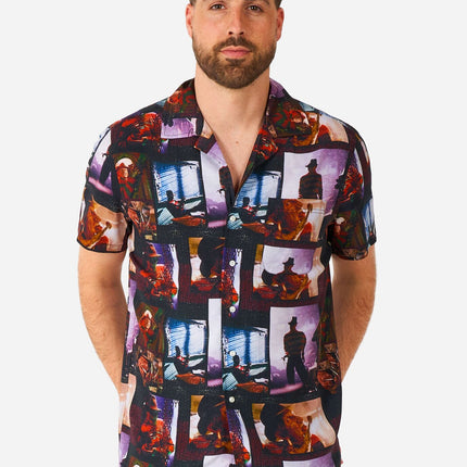 Pesadilla en Elmstreet Camisa Manga Corta Hombre <tc>OppoSuits</tc>