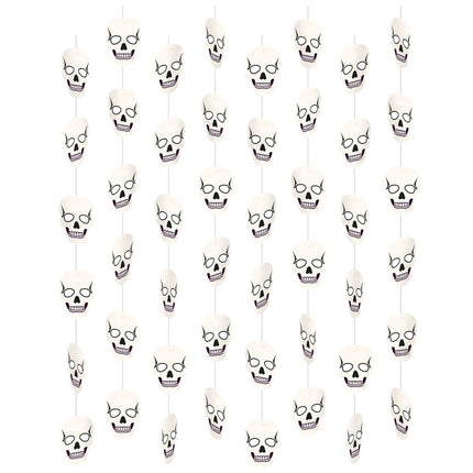 Halloween Cortina de puerta Cabeza de Muerte 1,3m 8pcs