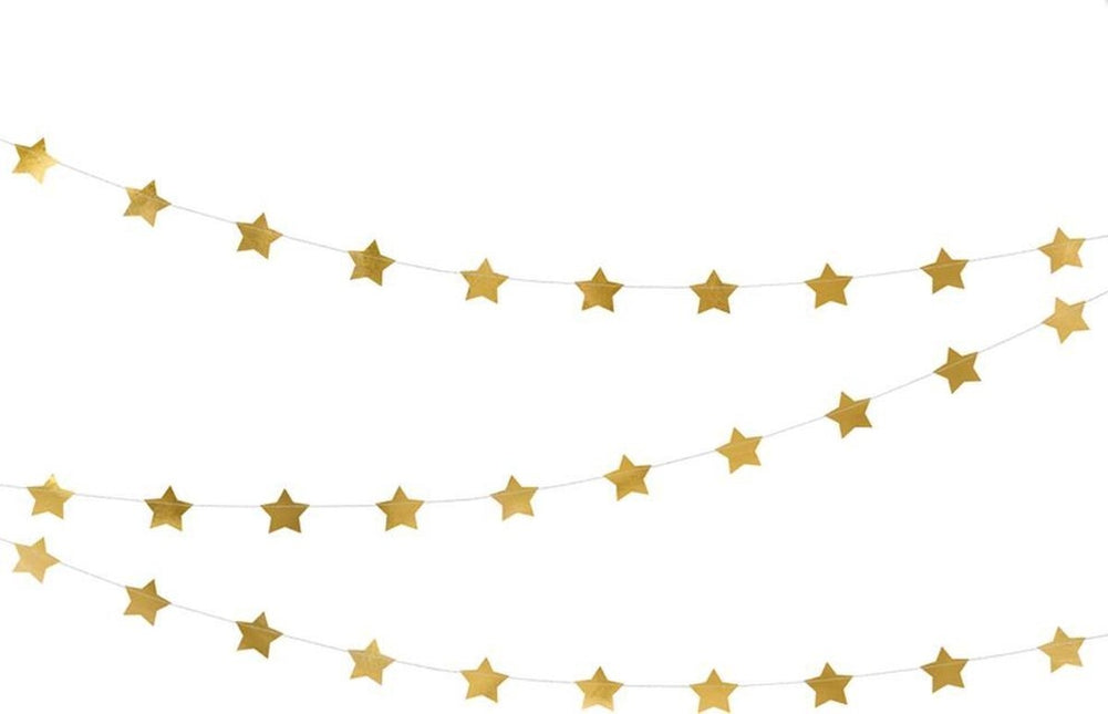 Guirnalda Estrella Oro 3,6m