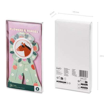 Invitaciones Caballo 19,5cm 6pcs