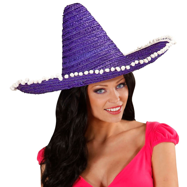 Sombrero Púrpura Azul 50cm