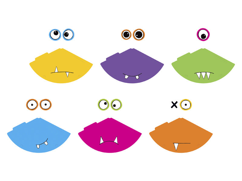 Sombreros para fiestas de monstruos 16cm 6pcs