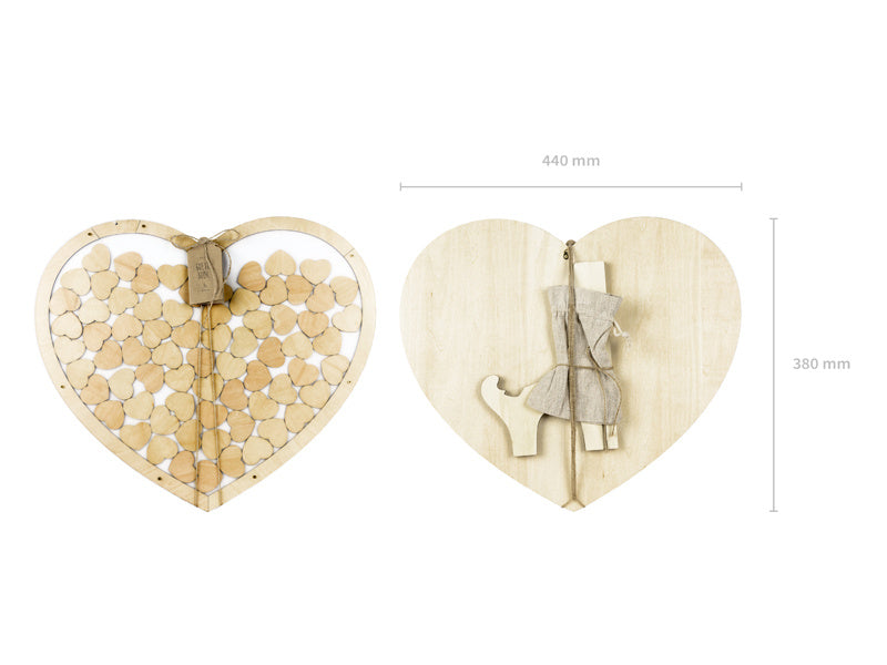 Libro de visitas Corazones 44cm