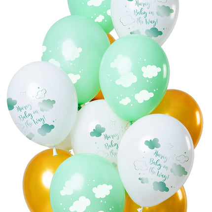 Globos de Revelación de Sexo Hooray Baby 30cm 12pcs