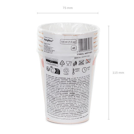 Tazas para caballos 220 ml 6 uds.