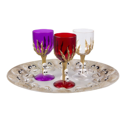 Bandeja Halloween Calaveras 40cm