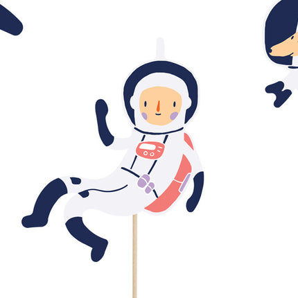 Cake topper Espacio 24.5cm 7pcs