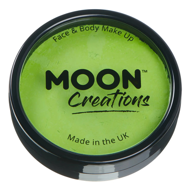 Moon Creations Pro Face Paint Cake Pots Verde claro 36g