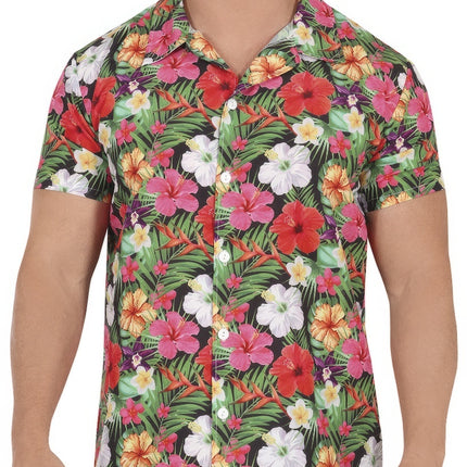 Blusa Hawaii Flores para hombre