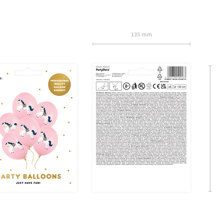 Globos Caballos 30cm 6pcs