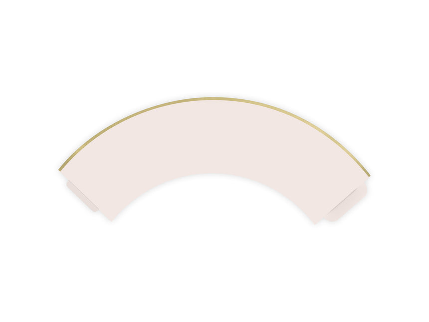 Moldes Cupcake Rosa Claro Pastel 7.6cm 6pcs