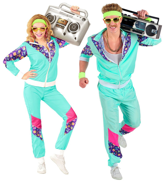 Chándal Neon 80S Defectuoso Azul Claro