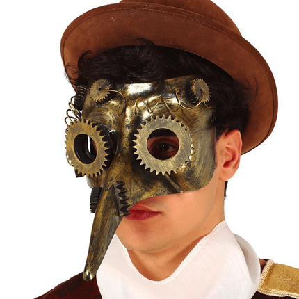 Máscara Steampunk Marrón
