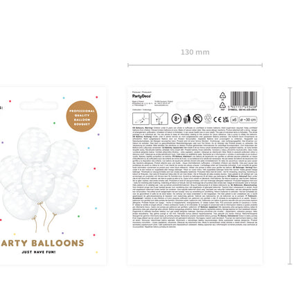 Globos Transparentes Nubes Blancas