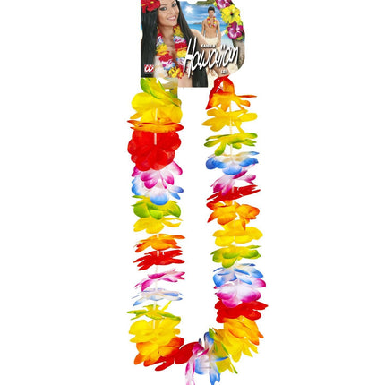 Corona hawaiana de colores Lujo
