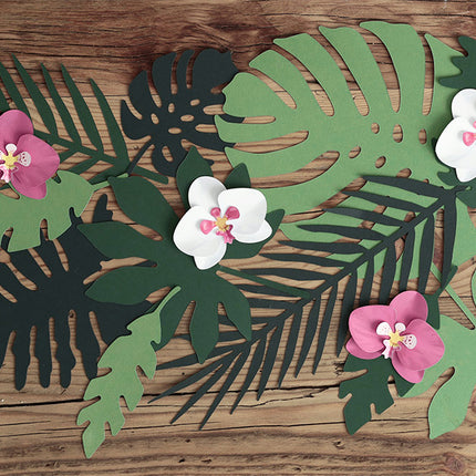 Set Decoración Hawai Hoja de Palma 21 piezas